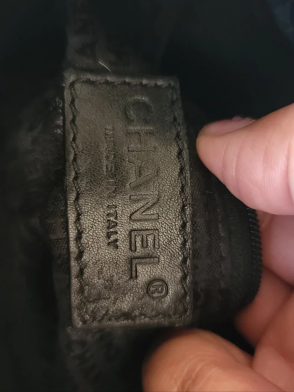 Chanel Black Quilted Leather Shoulder Bag with Chain Handles